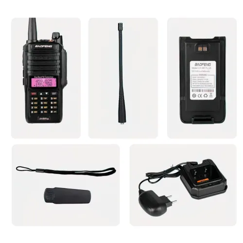 Радіостанція Baofeng UV-9R Plus з радіусом до 22 км, VHF/UHF, 2500 мА/год - фото 6