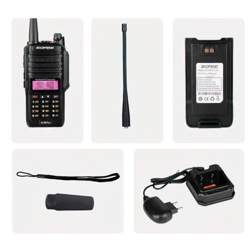 Радиостанция Baofeng UV-9R Plus с радиусом до 22 км,  VHF/UHF, 2500 мА/ч - фото 3