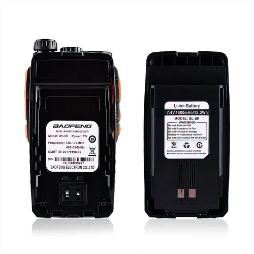 Радіостанція Baofeng UV-6R з радіусом до 10 км, VHF/UHF, 1800 мА/год - фото 3