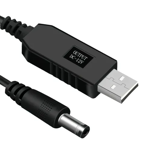 USB кабель для роутера с преобразователем напряжения с 5В на 12В/0.5А - фото 2