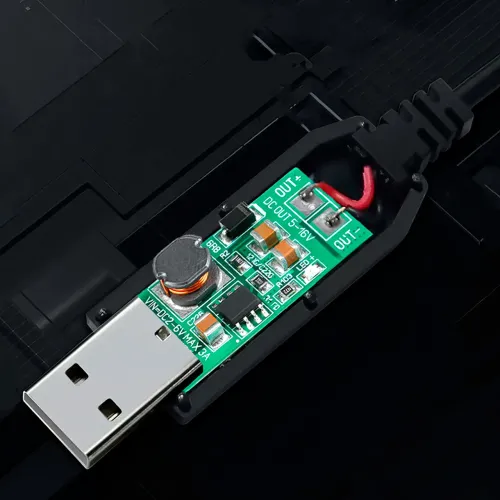 USB кабель для роутера с преобразователем напряжения с 5В на 12В/0.5А - фото 4