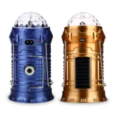 Кемпінговий складаний ліхтар SX-6899T з USB і Disco кулею, з імітацією полум'я, power bank