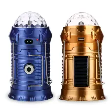 Кемпінговий складаний ліхтар SX-6899T з USB і Disco кулею, з імітацією полум'я, power bank