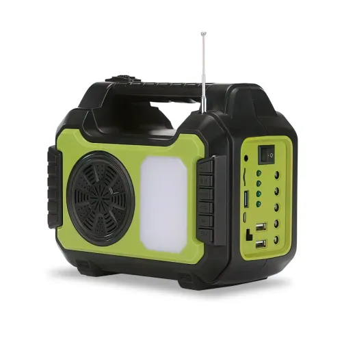 Портативна сонячна система GD 8072 на 30 Вт з Bluetooth, FM, MP3 - фото 3