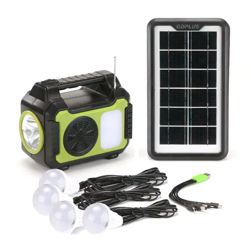 Портативна сонячна система GD 8072 на 30 Вт з Bluetooth, FM, MP3