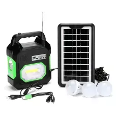 Сонячна система GD 15 з радіо та MP3, Bluetooth на 9000 мА/год, з функцією повербанк