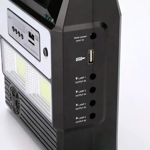 Портативна сонячна система GD 8216 на з Bluetooth, FM, MP3 і зарядкою для телефонів - фото 4