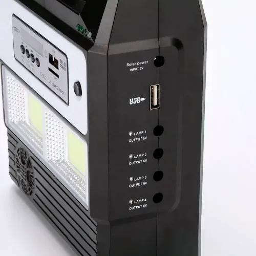Портативна сонячна система GD 8216 на з Bluetooth, FM, MP3 і зарядкою для телефонів - фото 4