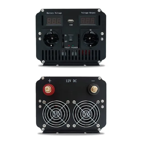 Перетворювач напруги VACKSON VK2000PSI-12V чиста синусоїда, 12-220 В, 2000 Вт - фото 4