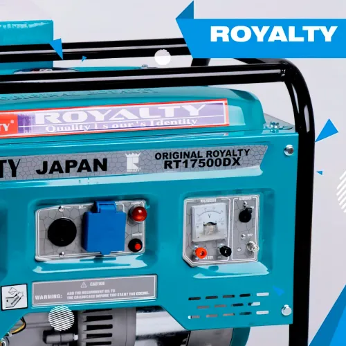 Генератор бензиновый с стартером ROYALTY RT17500DX, однофазный, 3.0/3.5 кВт - фото 4