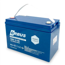 Гелевий акумулятор Orbus CG12100 GEL на 100 А/год, 12 В для аварійного освітлення, для ДБЖ