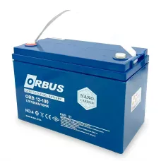 Гелевий акумулятор Orbus CG12100 GEL на 100 А/год, 12 В для аварійного освітлення, для ДБЖ