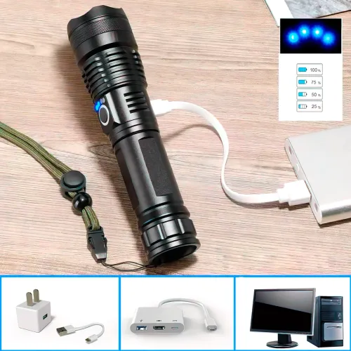 Ліхтарик акумуляторний ручний X-Bail BL-X71-P51, 1200 м, ударостійкий, вологозахищений - фото 5