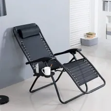 Крісло шезлонг розкладне Zero Gravity до 120 кг