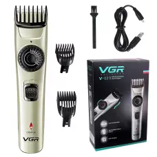 Аккумуляторная машинка для стрижки VGR V-031, с регулятором длины, 10 Вт, 90 минут работы
