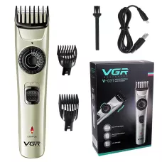 Акумуляторна машинка для стриження VGR V-031, з регулятором довжини, 10 Вт, 90 хвилин роботи