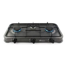 Газовая настольная плита Domotec MS-6603 на три конфорки, таганок 5.4 кВт