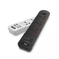 Сетевой фильтр-удлинитель BKL02-3 на 3 вилки, 4 USB, 2500 Вт, EU