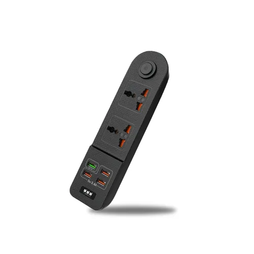 Мережевий фільтр-подовжувач BKL02-2 на 2 вилки, 4 USB, 2500 Вт, EU - фото 4