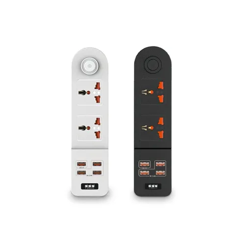 Мережевий фільтр-подовжувач BKL02-2 на 2 вилки, 4 USB, 2500 Вт, EU - фото 2