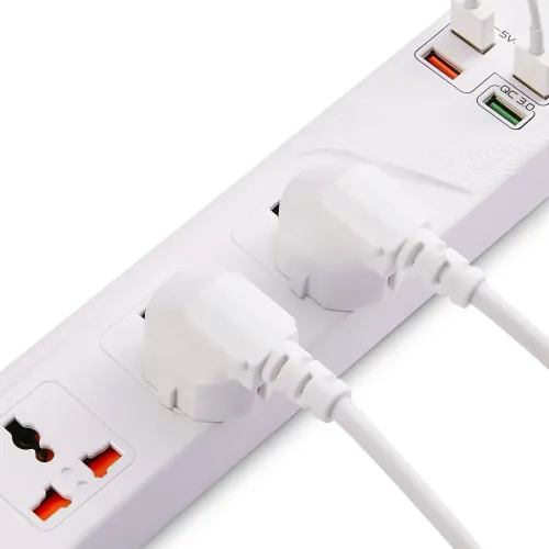 Мережевий фільтр-подовжувач BKL03-3 на 4 вилки, 4 USB, 2500 Вт, EU - фото 5