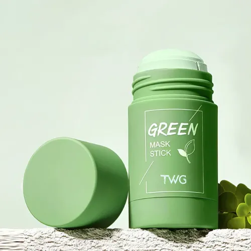 Маска для лица Green Tea Mask Stick от Nicor с экстрактом зеленого чая, глиняная, в форме стика - фото 3