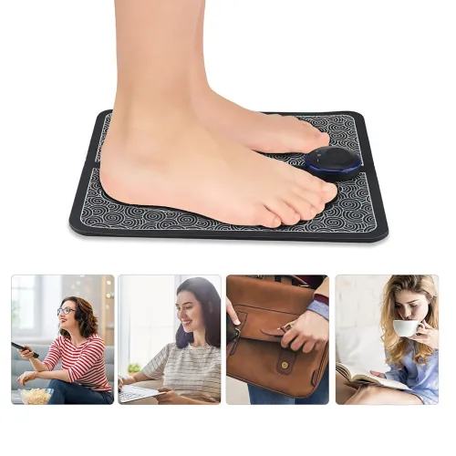 Масажний електричний килимок для стоп EMS Foot Mat, 6 режимів, нейлоновий - фото 2