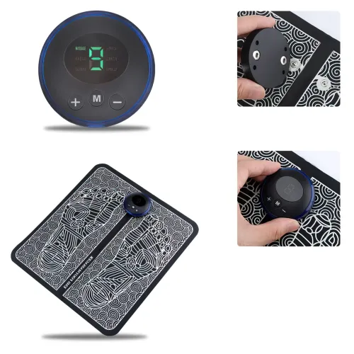 Масажний електричний килимок для стоп EMS Foot Mat, 6 режимів, нейлоновий - фото 4