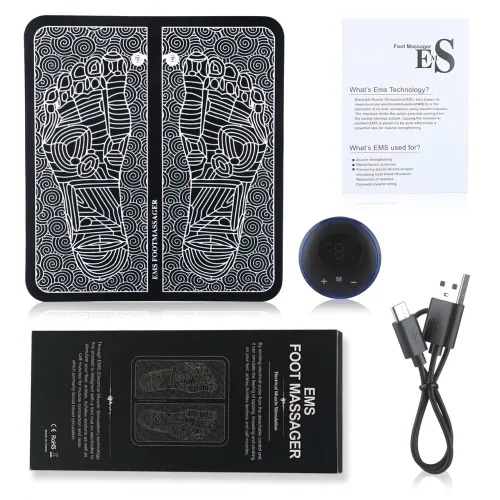 Масажний електричний килимок для стоп EMS Foot Mat, 6 режимів, нейлоновий - фото 7