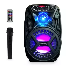 Портативна колонка Kimiso QS-3603 на 10 Вт, 1200 мА/год з мікрофоном і світломузкою