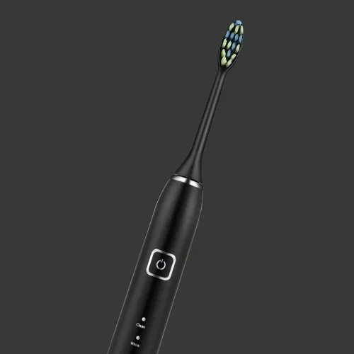 Акумуляторна зубна щітка Shuke SK-601 з 5 режимами роботи, 6000 мА/год,  функція масажу Чорний