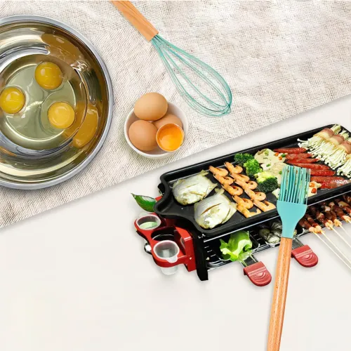Набор кухонных принадлежностей Kitchen Set на 12 предметов, с пищевого силикона, до 230 градусов Бирюзовый - фото 4