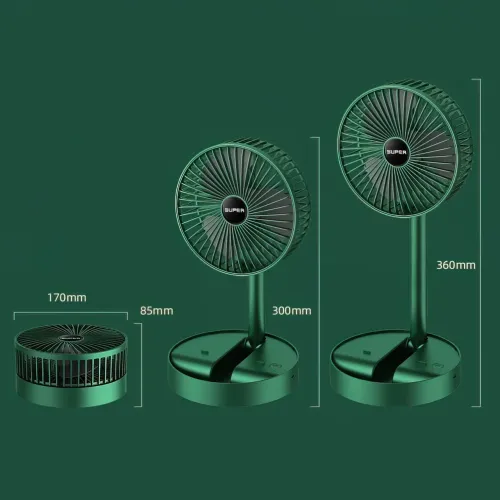 Складаний портативний телескопічний вентилятор Telescopic Fan, 5 Вт, micro USB, 8 годин роботи - фото 8