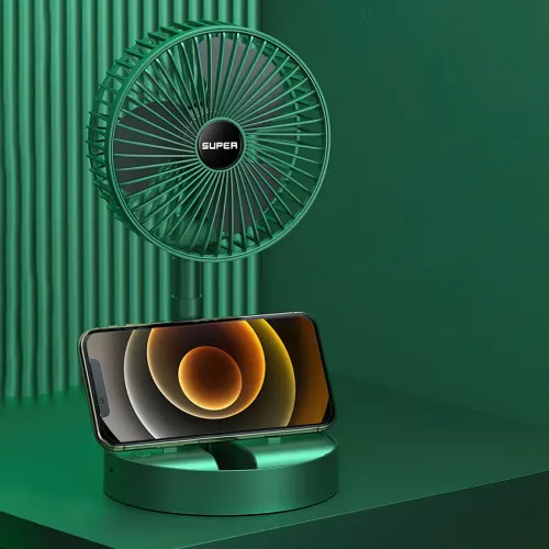 Складаний портативний телескопічний вентилятор Telescopic Fan, 5 Вт, micro USB, 8 годин роботи - фото 2