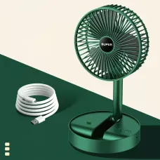Складаний портативний телескопічний вентилятор Telescopic Fan, 5 Вт, micro USB, 8 годин роботи
