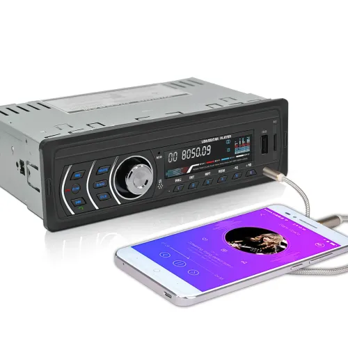 Автомобильная магнитола XbTqd 1801, 1DIN, 200 Вт, Aux, USB, Bluetooth, с пультом ДУ - фото 3