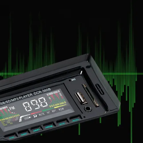 Автомобільна магнітола XbTqd 1785, 1DIN, 200 Вт, Aux, USB, Bluetooth, з пультом ДК - фото 8
