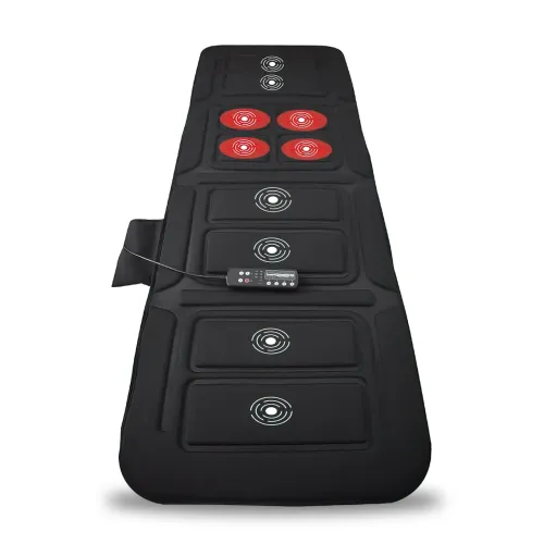 Электронный массажный матрас Massage mat с подогревом, 9 массажных моторов, с пультом ДУ - фото 2