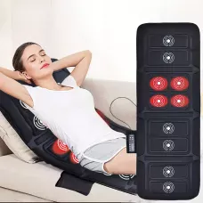Електронний масажний матрац Massage mat з підігрівом, 9 масажних моторів, з пультом ДК