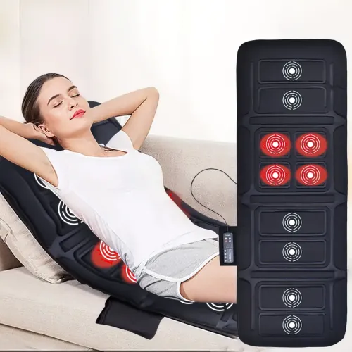Электронный массажный матрас Massage mat с подогревом, 9 массажных моторов, с пультом ДУ