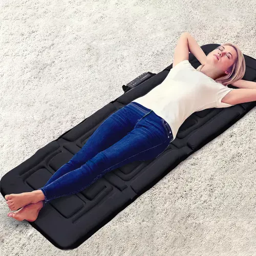 Електронний масажний матрац Massage mat з підігрівом, 9 масажних моторів, з пультом ДК - фото 5