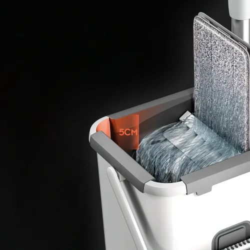 Швабра з відром Easy Mop з автоматичним віджиманням і складаною ручкою, 8 літрів - фото 7