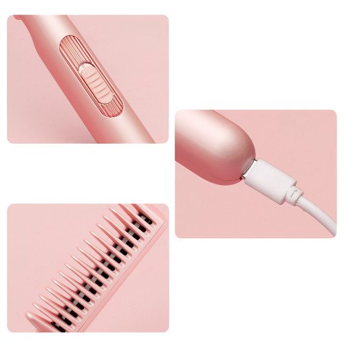 Расческа для выпрямления волос Hair Comb LY-297, 45 Вт, до 190 градусов, с быстрым нагревом и функцией ионизац