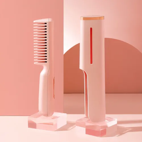 Гребінець для випрямлення волосся Hair Comb LY-297, 45 Вт, до 190 градусів, зі швидким нагріванням і функцією іонізац - фото 2