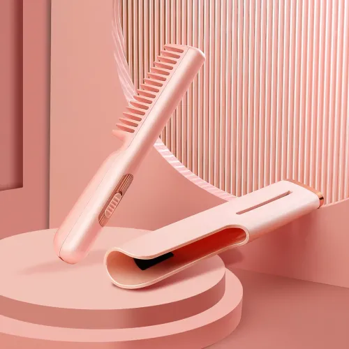 Гребінець для випрямлення волосся Hair Comb LY-297, 45 Вт, до 190 градусів, зі швидким нагріванням і функцією іонізац - фото 3