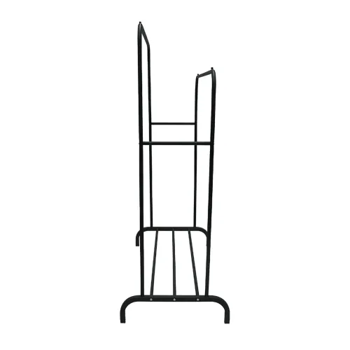 Подвійна стійка вішалка Double floor Hanger для одягу з полицею для взуття, 145х110 см, до 30 кг - фото 5