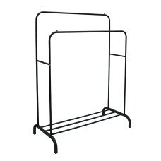 Двойная стойка вешалка Double floor Hanger для одежды с полкой для обуви, 145х110 см, до 30 кг
