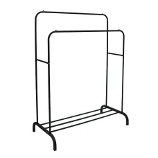 Двойная стойка вешалка Double floor Hanger для одежды с полкой для обуви, 145х110 см, до 30 кг