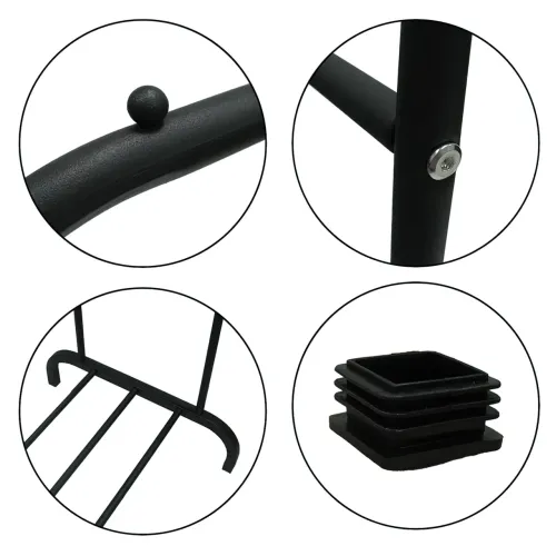 Двойная стойка вешалка Double floor Hanger для одежды с полкой для обуви, 145х110 см, до 30 кг - фото 7