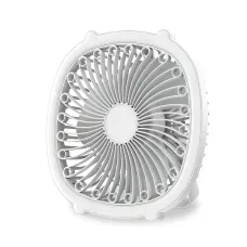Портативний вентилятор із лампою Fill Light Fan, акумуляторний 1200 мА/год, 5 Вт, заряджання Type-C